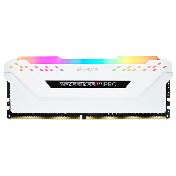 CORSAIR VENGANCE RGBシリーズ デスクトップPC用 メモリ 16GB ホワイト CMW32GX4M2E3200C16W