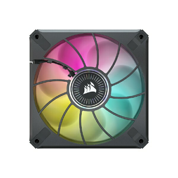 CORSAIR｜コルセア ケースファンx3 120mm /2000RPM ＋コントローラー ML120 RGB ELITE Triple ブラックフレーム CO-9050113-WW