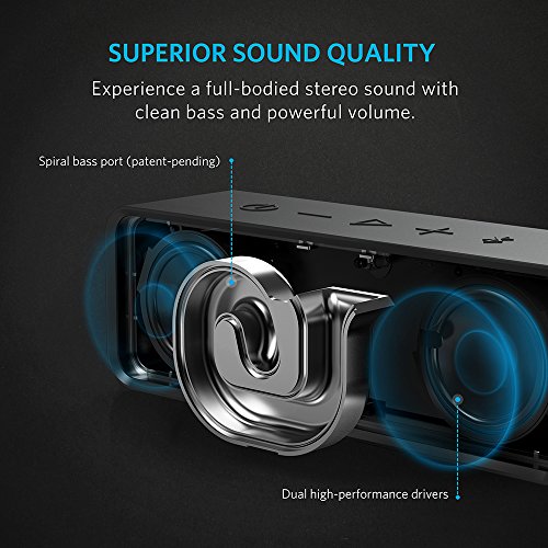 Anker SoundCore ポータブル Bluetooth4.0 スピーカー  ブラック A3102011