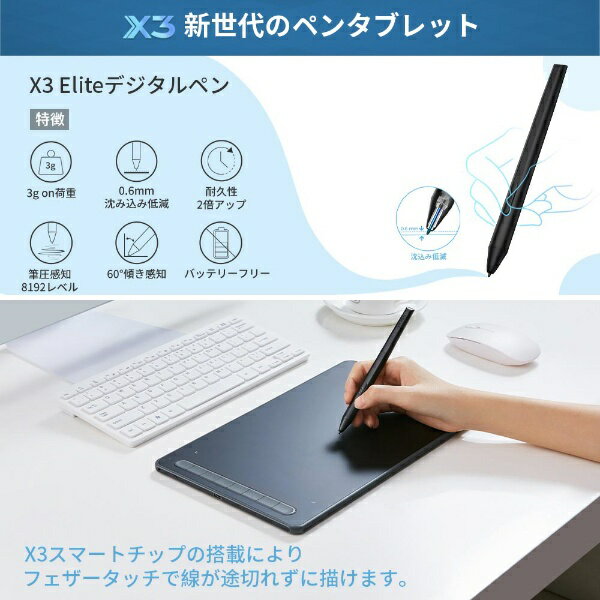 XP-PEN ペンタブレット Deco LW ブラック IT1060B_BK