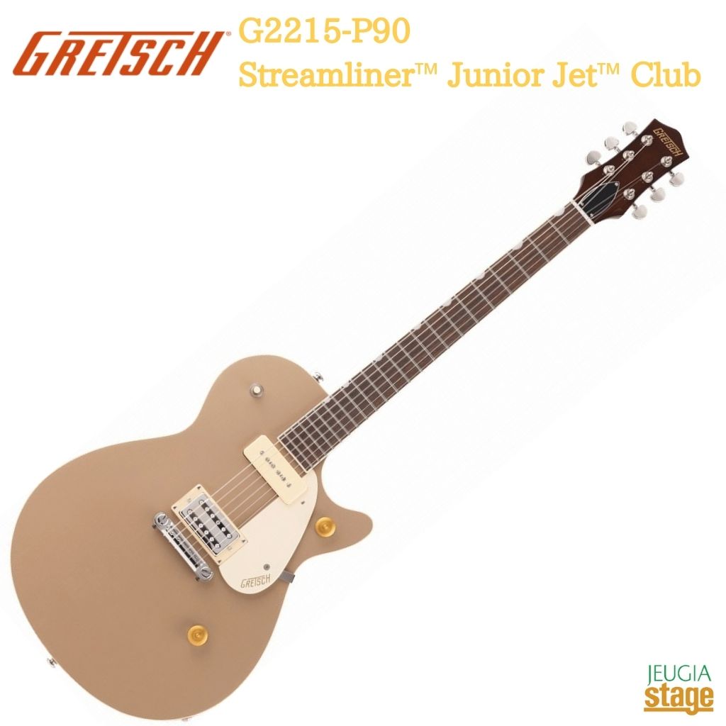 楽天市場】GRETSCH グレッチ エレキギター G2215-P90 Streamliner Junior Jet Club Sahara  Metallic | 価格比較 - 商品価格ナビ