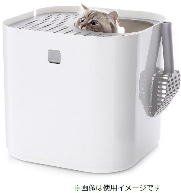 【楽天市場】modkat modko Litter Box 猫トイレ 本体 オシャレ 砂 砂散らからない ホワイト カバー シート付 スコップ