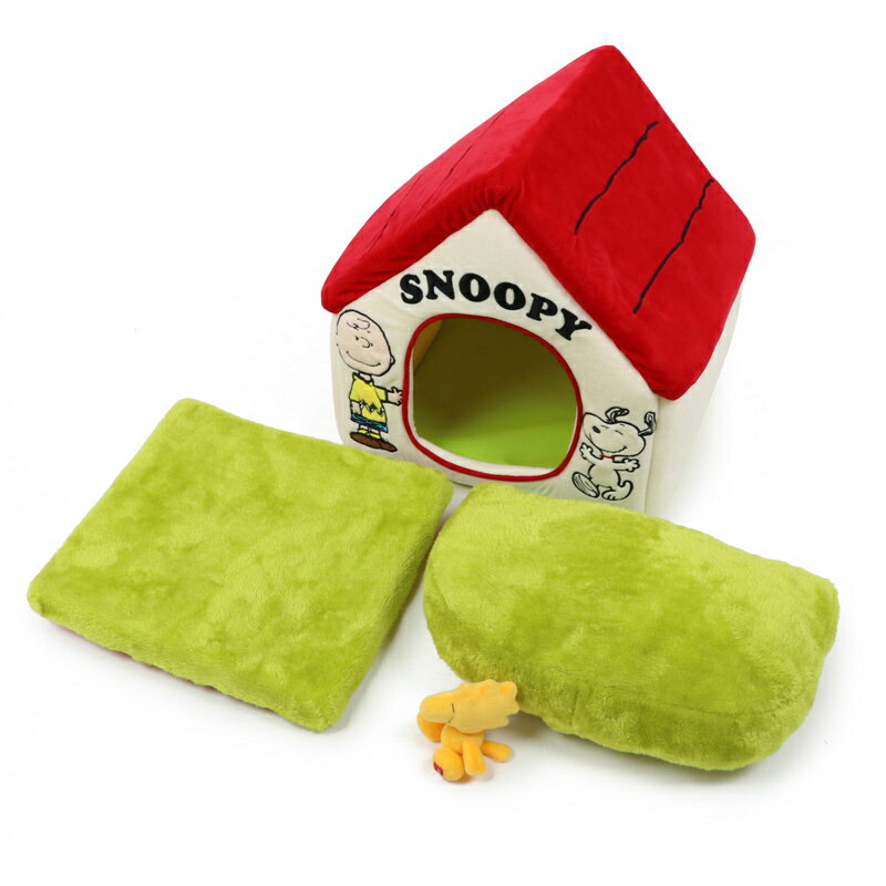 【楽天市場】peanuts worldwide llc ペットパラダイス スヌーピー お庭付き赤い屋根のハウス 本体約幅 奥行き 高さ