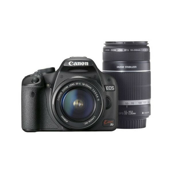 【楽天市場】Canon（キャノン） デジタル一眼レフカメラ ダブルズームセット Kiss X3 | 価格比較 - 商品価格ナビ