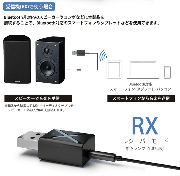 トランスミッター レシーバー PR-2IN1BT50