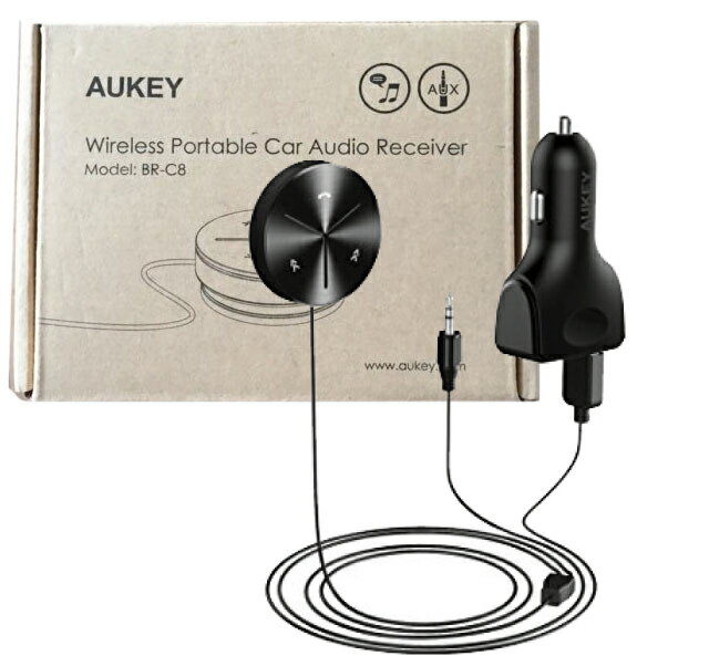 楽天市場 Aukey Bluetooth レシーバー 車載用 ブラック Br C8 価格比較 商品価格ナビ