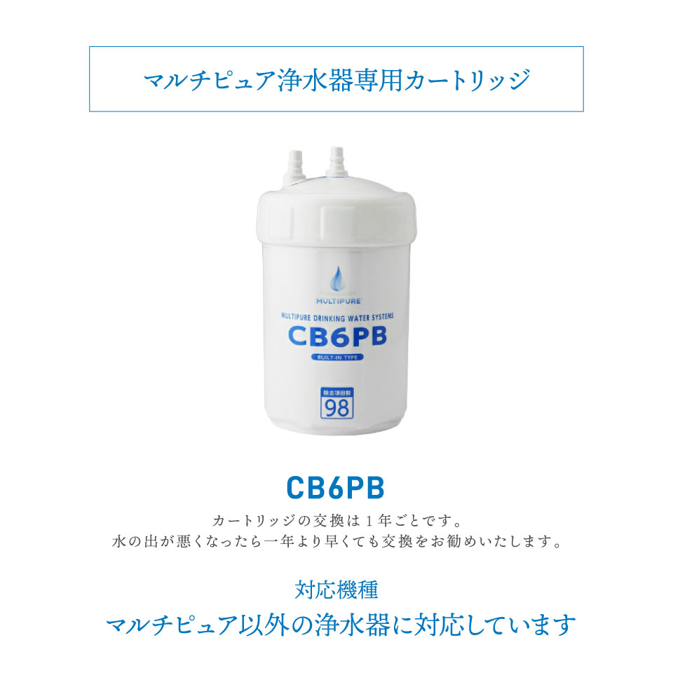 最大の割引 マルチピュア浄水器 交換カートリッジ CB6AD-G CB6AD後継品