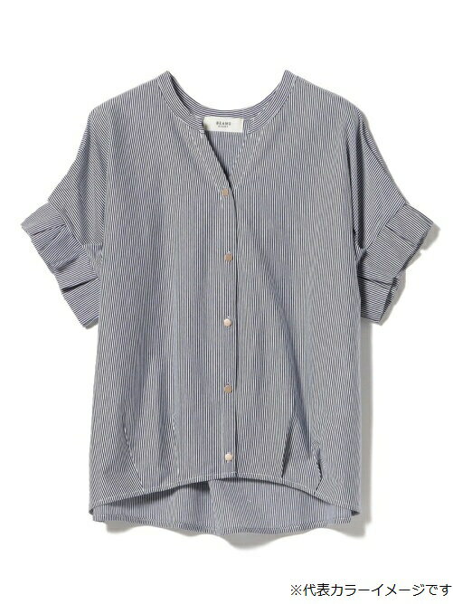 BEAMS HEART / スキッパーネック カットソー
