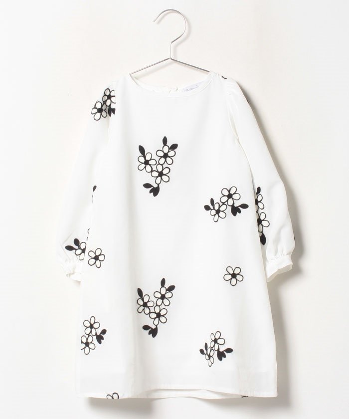 TCG1 E ROBE キッズ フラワー刺繍ドッキングワンピース - www ...